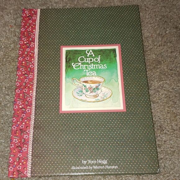 Waldman House 3 pc set Book, Footed Cup & Saucer Set A Cup of Christmas Tea - Picture 2 of 12